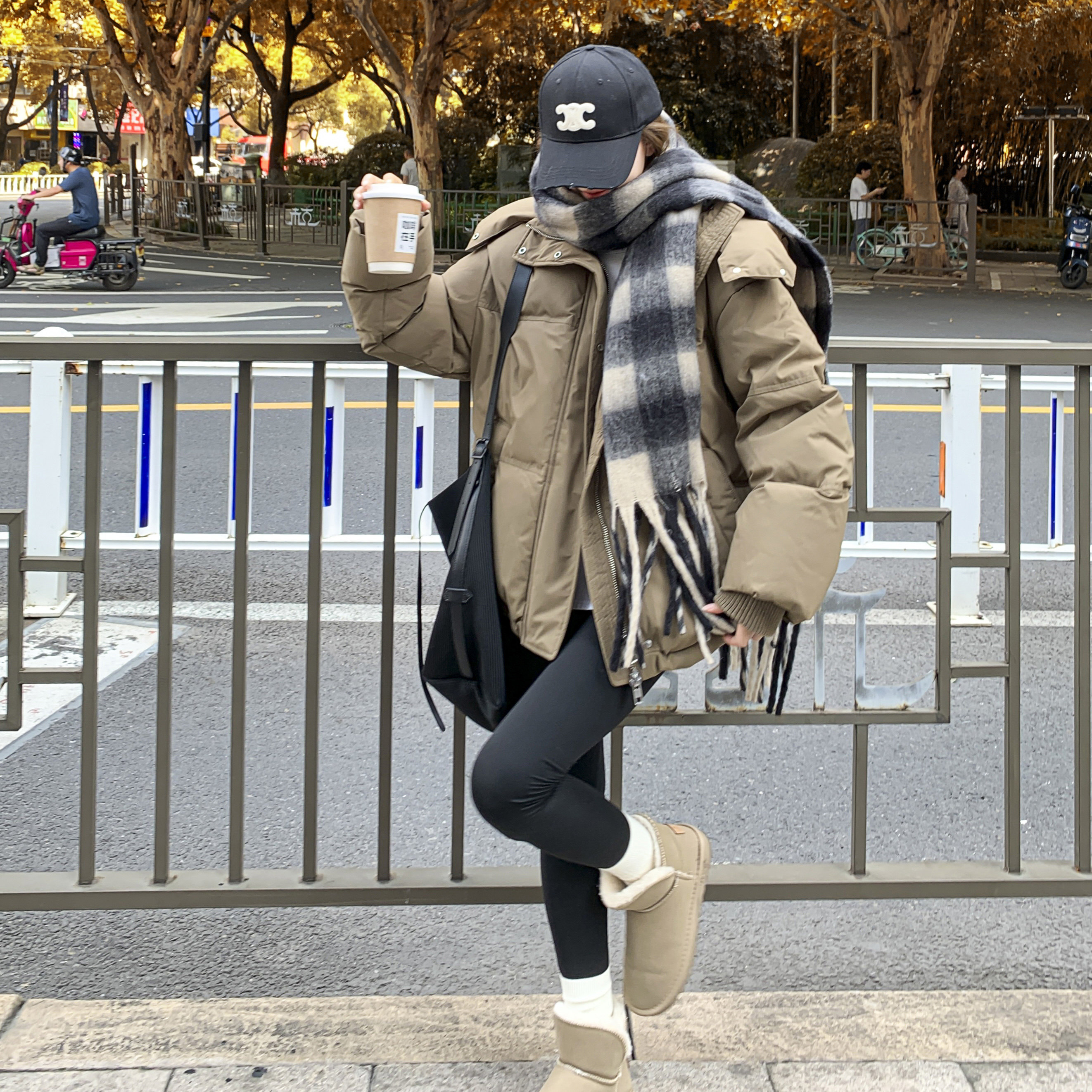 现货灰橄榄绿棉服连帽短款棉衣外套2C122-760-P185-K278,女装棉衣/棉服,2C122