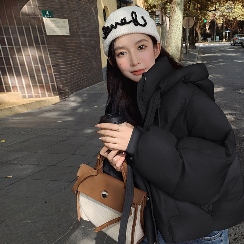 QIUDONG新品女短连帽时尚白鸭绒蝙蝠袖面包服外套L204P200K29,女装棉衣/棉服,2C220