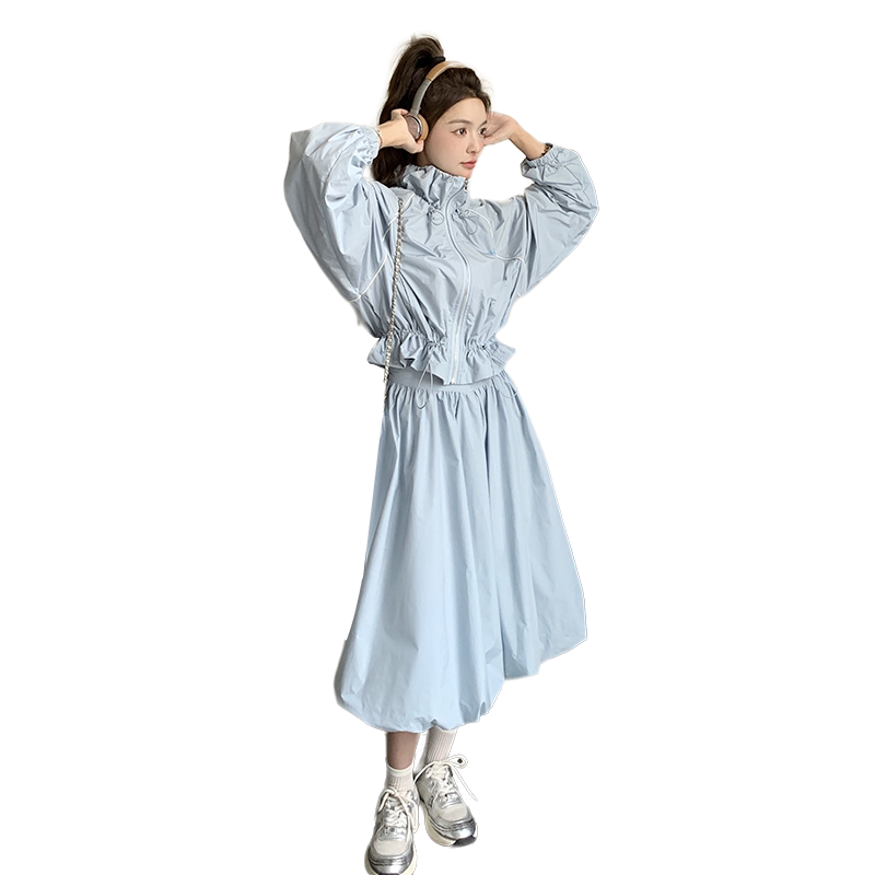 【现货】设计师款蓝色花苞裙套装088-9906P145K198,女装套装/套裙,2C088