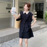现货！高品质欧洲站刺绣衬衫两件套装C258-2637P150K228，女装套装/套裙，2C258