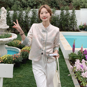 现货现货  2025新中式风短款外套女图片