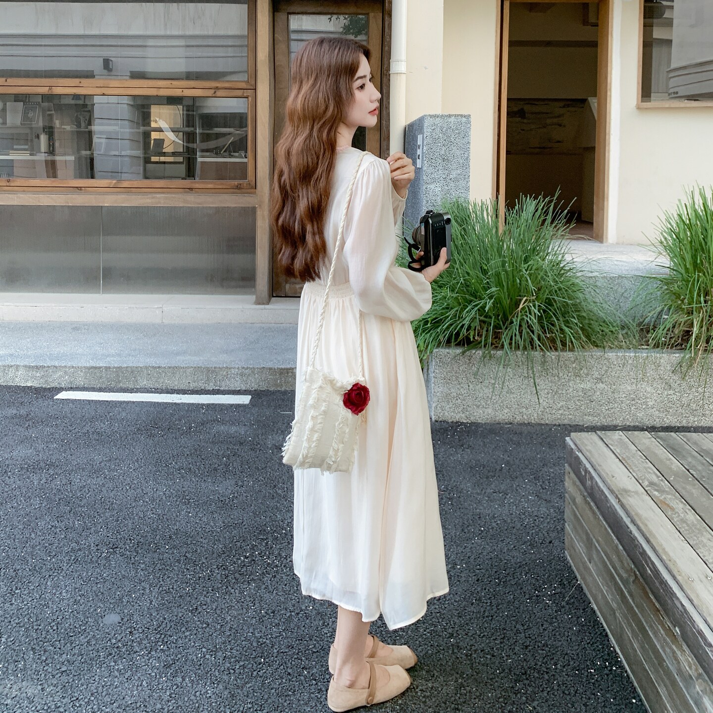 2025秋季新款绣花天丝长裙RF2C290-6865#-P155-K238,女装连衣裙,2C290