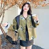 主推款!现货!复古重工刺绣拼接外套6868-P195-K288，女装派克服，2D034