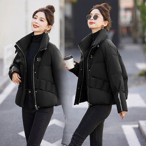 高端短款羽绒服女2025冬季新款加厚时尚90白鸭绒保暖面包服外套，女装羽绒服，奕可儿图片