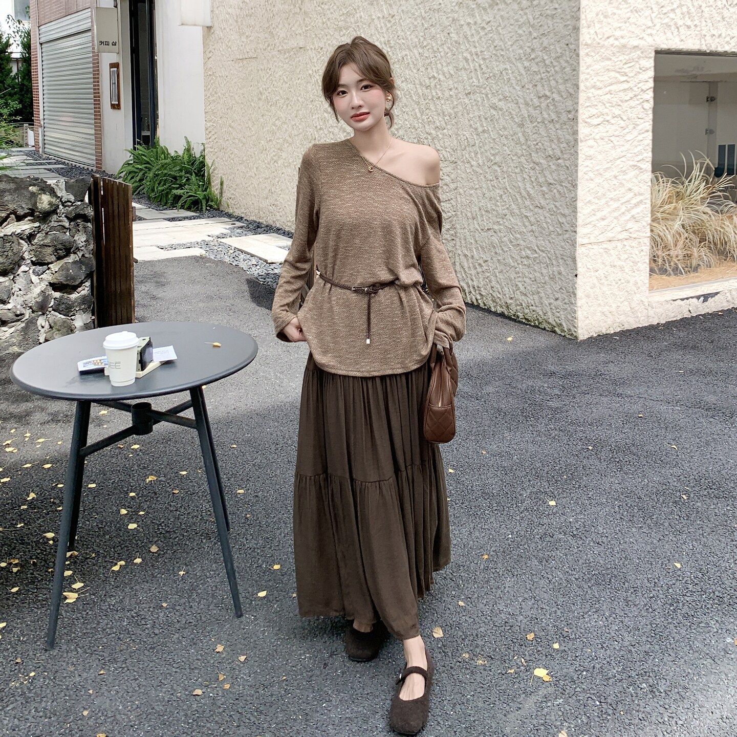 现货：秋装新款针织材质上衣＋半身裙套装2C135-8893P145K218,女装套装/套裙,2C135