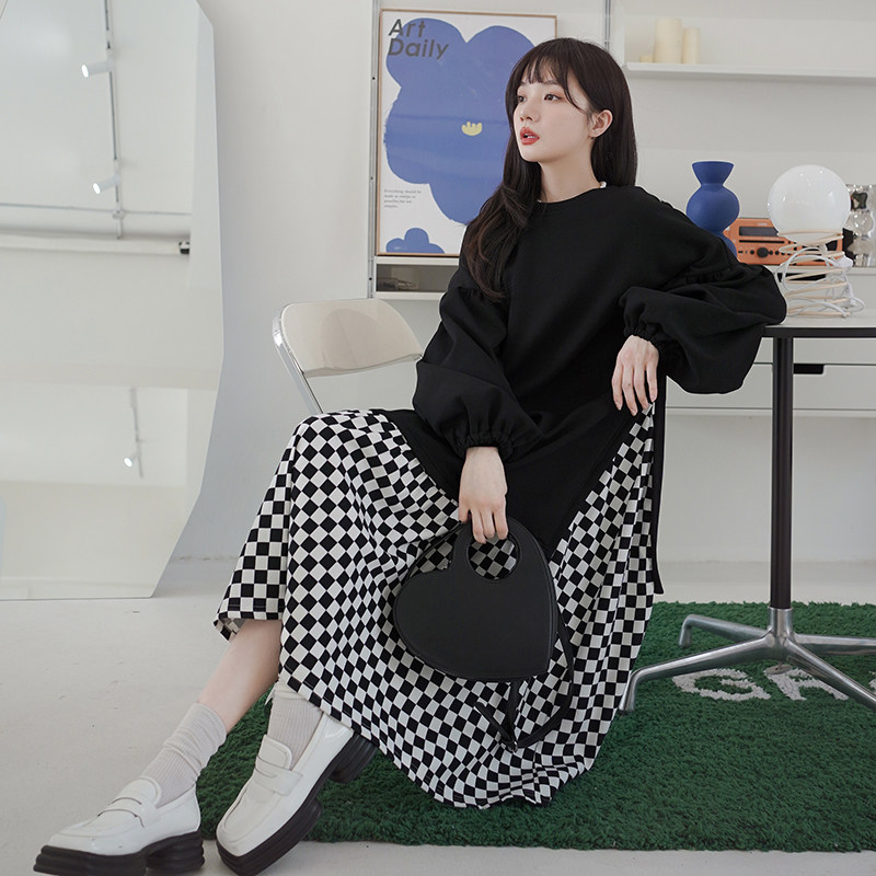 【现货】C037710P125K178假两件卫衣连衣裙【正反可穿】,女装连衣裙,2C037