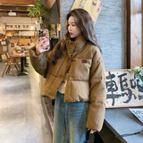 现货标50绒短款抽绳羽绒服825P200K299，女装羽绒服，2C280