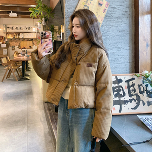 现货标50绒短款抽绳羽绒服825P200K299图片