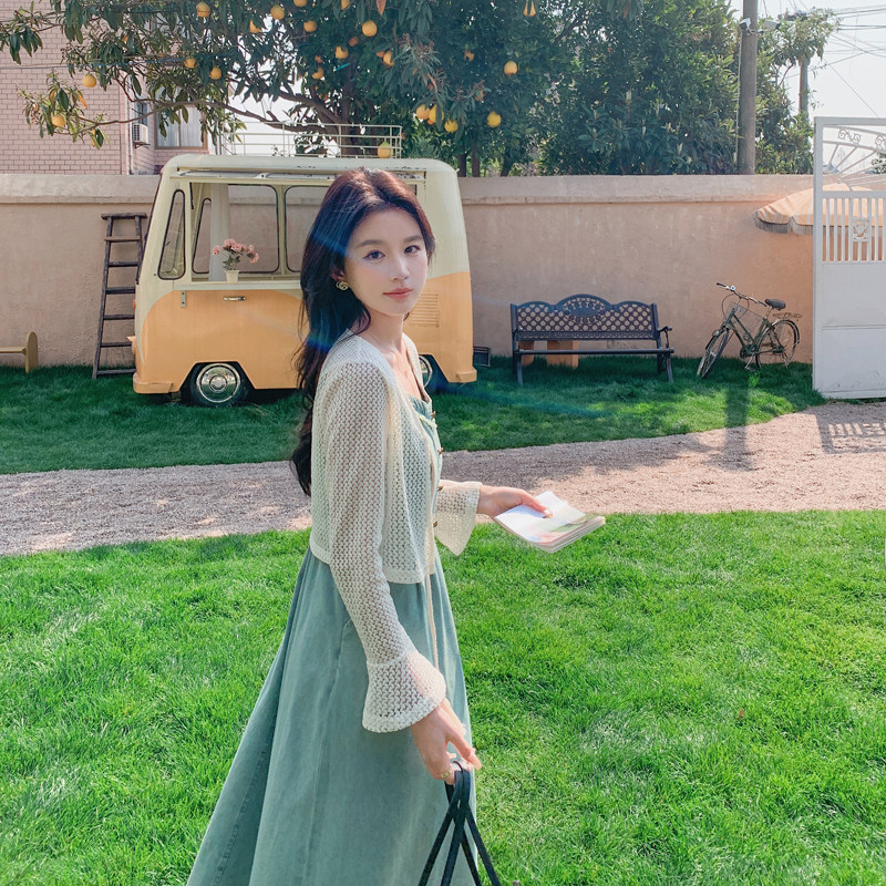 【现货】2025夏装新款女装牛仔连衣裙两件套266-P140-K190,女装连衣裙,2C266
