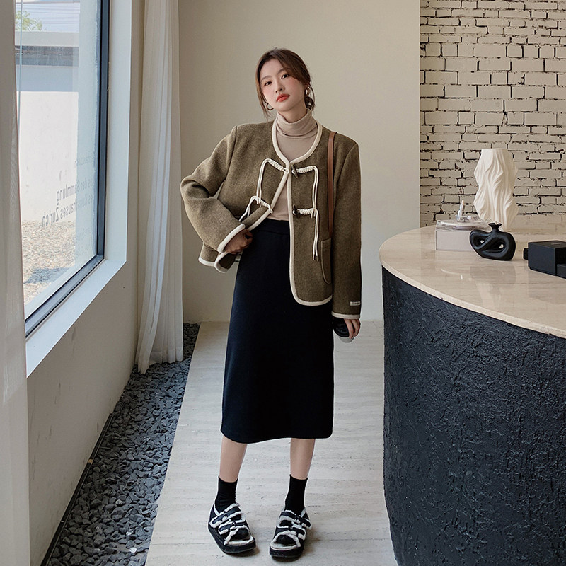 【现货！有买家秀】复古小香风韩版外套2225P160控238,女装毛呢外套,2C166