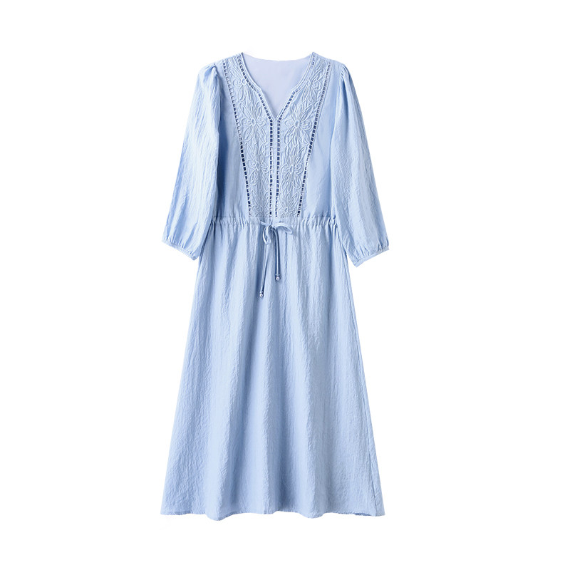 24夏定位刺绣维多利亚仙女裙8927P105,女装连衣裙,乐衣轩