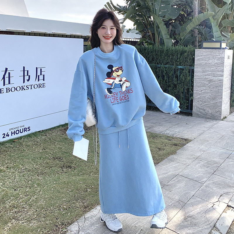 ：新款春装休闲宽松版运动图文两件套装裙2C135-6867P165K248图片