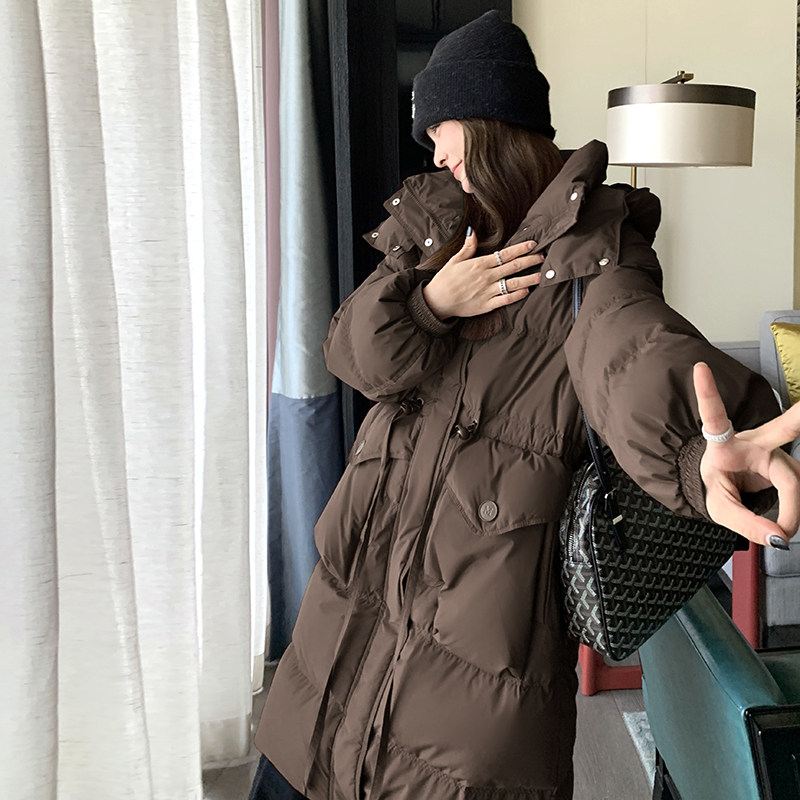2024长款休闲洋气时尚羽绒服,女装羽绒服,1D066-1