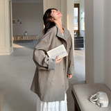 简约慵懒风衣两面穿2c016-7049-P165-K248，女装风衣，2C016