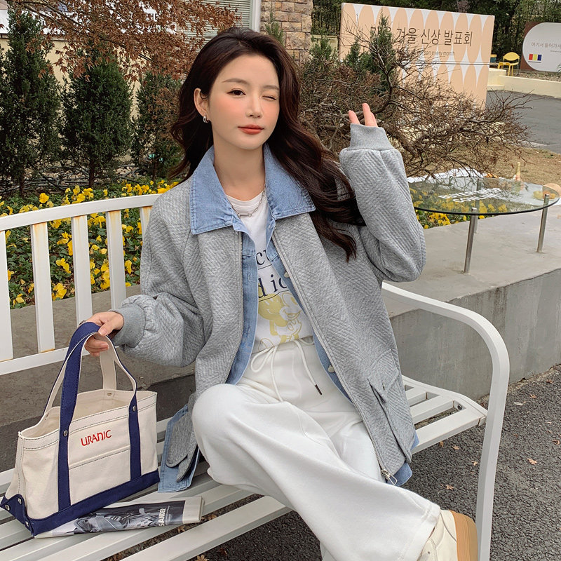 【档口现货】2025春装新款牛仔女装韩版休闲外套女266-P125-L175,女装短外套,2C266