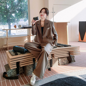 現(xiàn)貨 新款小西裝闊腿褲套裝 2B233-9551-P165 238圖片