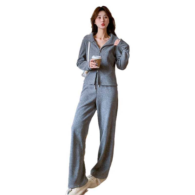 现货：24年春装新款毛巾绒面料开衫卫衣两件套2C135-5032P155K228,女装套装/套裙,2C135