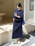 秋季新品老钱风休闲套装2601-P165-K235，女装套装/套裙，2D013