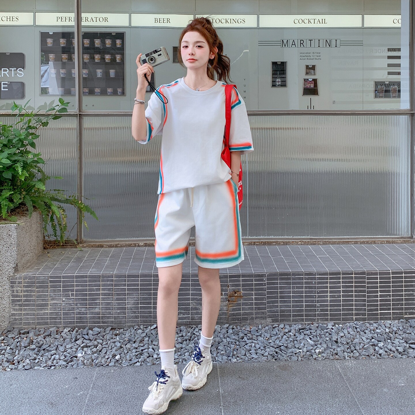 现货！2025年夏季个性潮流时尚套装女两件套2C325-A8808P145K208,女装套装/套裙,2C325