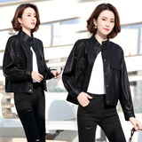 2025春季新款潮流时尚蝙蝠袖休闲小皮衣，女装皮衣，吾爱衣，女装皮衣，吾爱衣