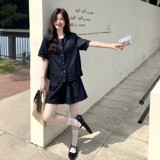 时尚套装短袖衬衣短款裤子休闲两件套2C215-P170-K240，女装套装/套裙，2C215
