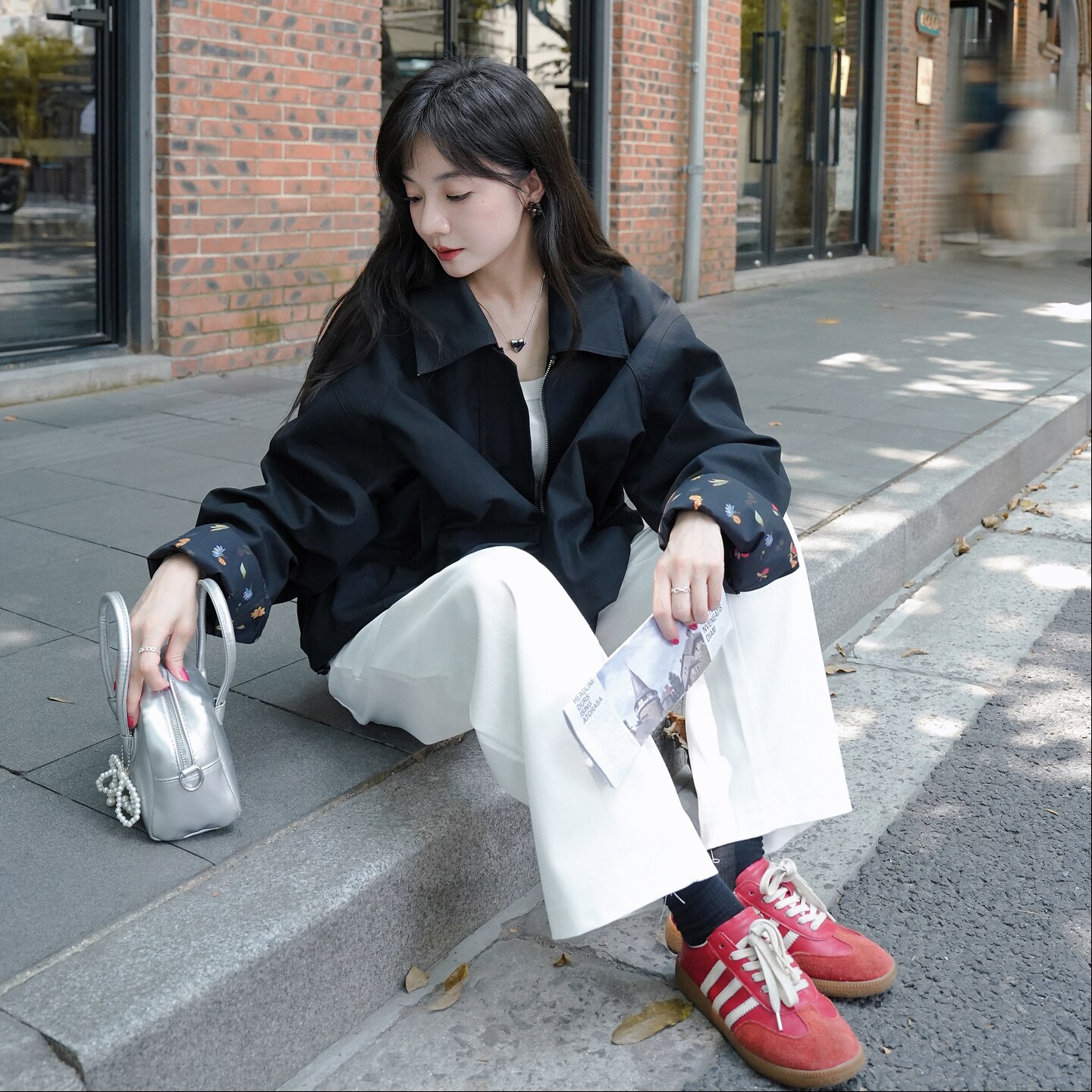【新款】撞色短款夹克D76P145K228,女装短外套,2D008