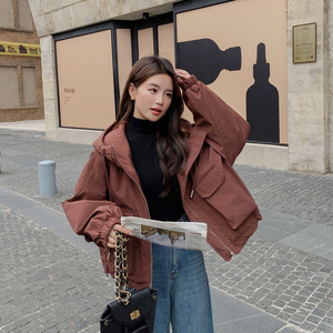 档口现货2025冬装新款女装加绒派克服外套p155-k228图片