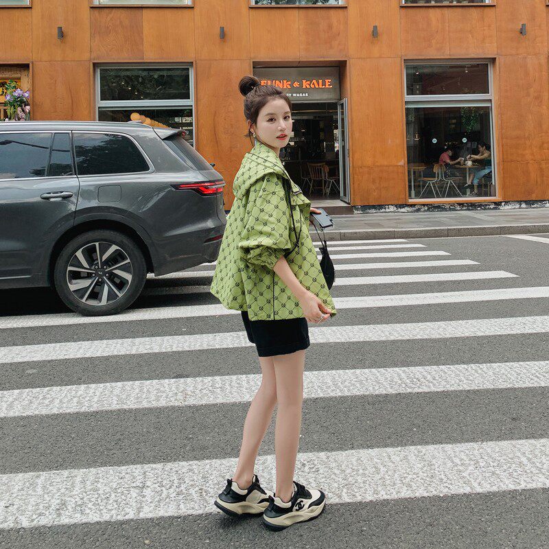 【新款档口现货】2025秋装韩版休闲风衣外套266,女装风衣,2C266