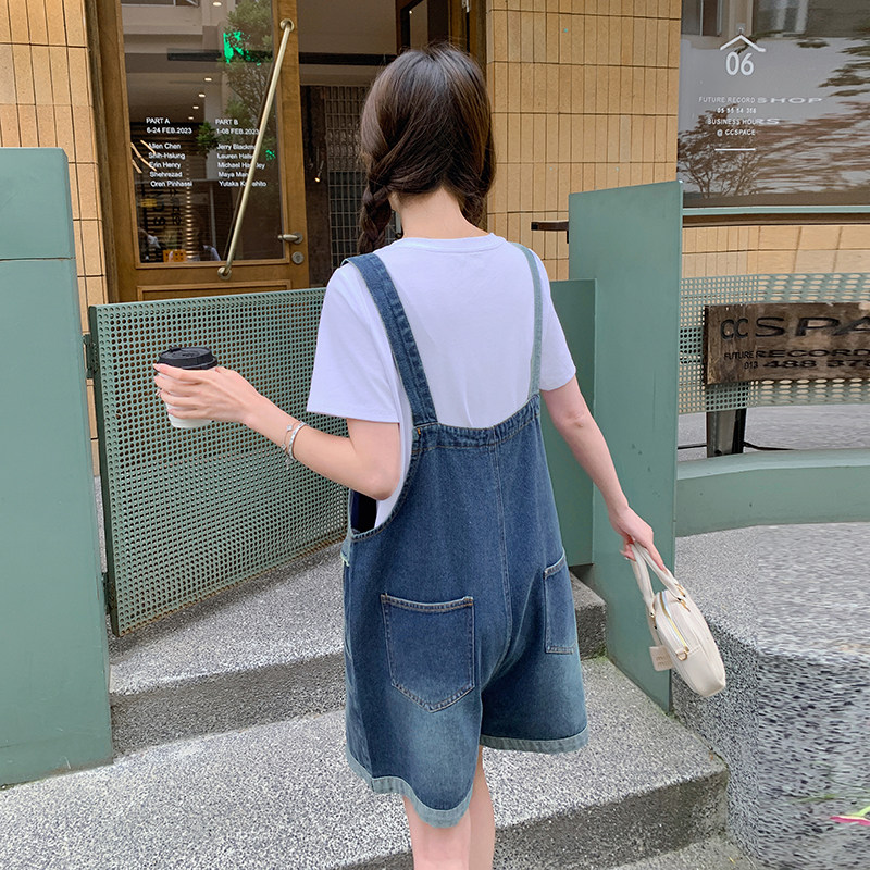 【现货】新中式复古刺绣拼色背带裤套装P130K180,女装套装/套裙,2D148