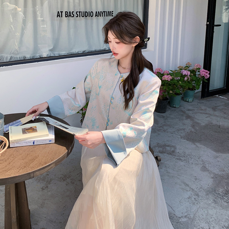 大量现货主推新中式风外套气质款2D044-715-P165-K248,女装短外套,2D044