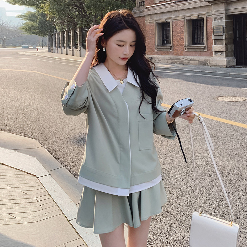 【秋款现货】时尚纯色休闲套装裙088-2323p155控228,女装套装/套裙,2C088