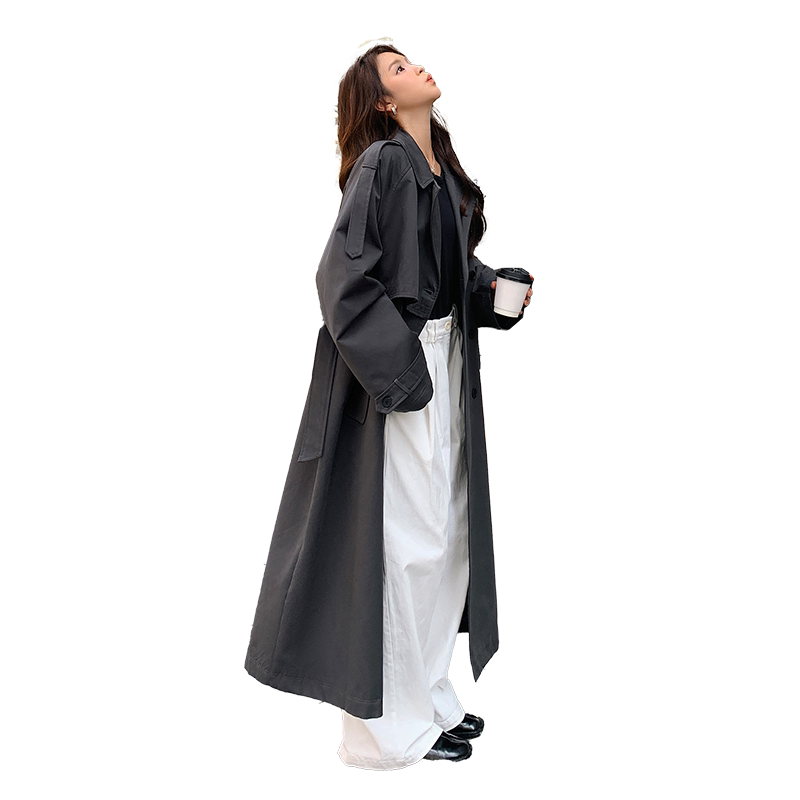 现货新休闲日韩风时尚长风衣9953-P185-K278,女装风衣,2C025