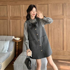 现货  毛呢背心裙＋衬衫两件套2C117-1751P170K248图片
