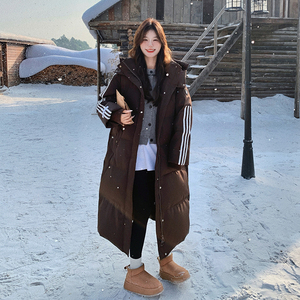 韩系超好看休闲气质羽绒服女2025冬新款高级感加厚保暖白鸭绒外套图片