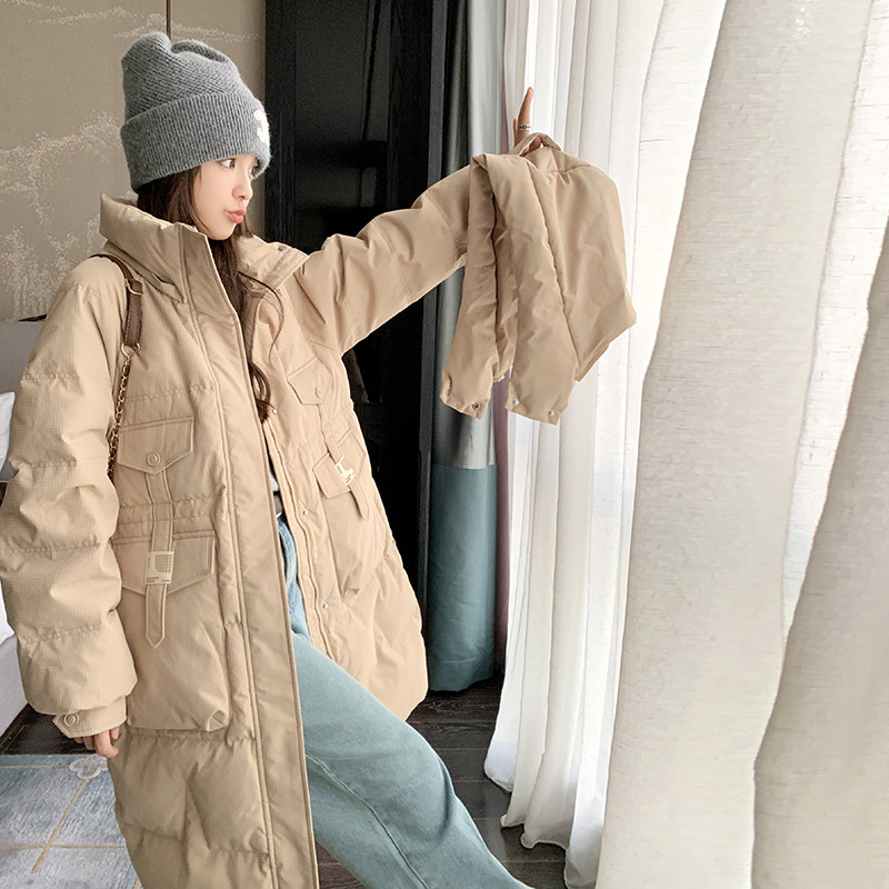 新品大货出冬季贴标长款棉衣2C032872P195K278,女装棉衣/棉服,2C032