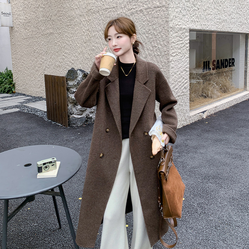 现货新款加厚夹棉毛呢大衣2C115-2227-P165-K238,女装毛呢外套,2C115