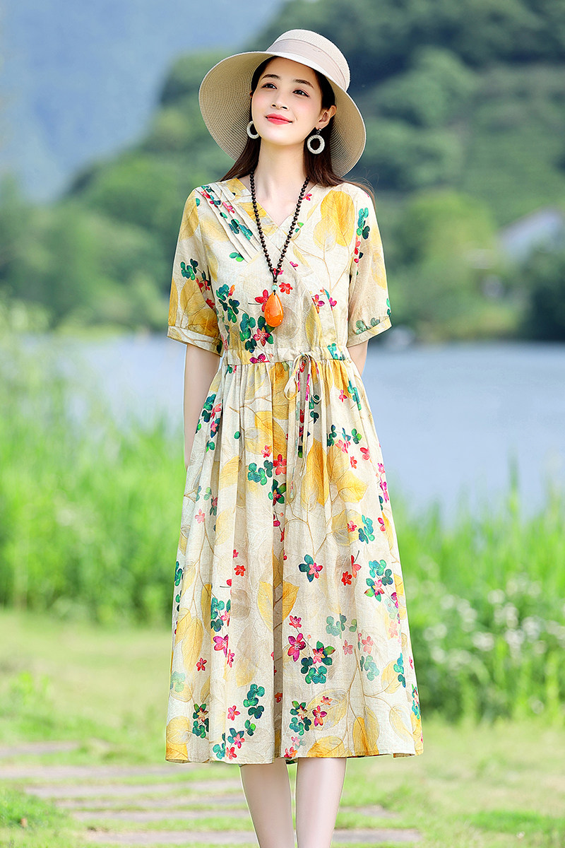 2025年夏季女装女士精品连衣裙,女装连衣裙,锦绣伊人