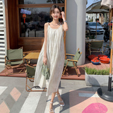 2025夏季女装新款时尚两件套连衣裙杏色短袖外套配晕染印花吊带裙，女装连衣裙，2C233