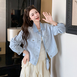 2026春季新款现货休闲水洗配小包牛仔外套2609-p150-k248，女装短外套，2B115