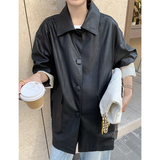 新款现货2025秋装皮风衣外套2c299-8065-P145-K208，女装皮衣，2C299