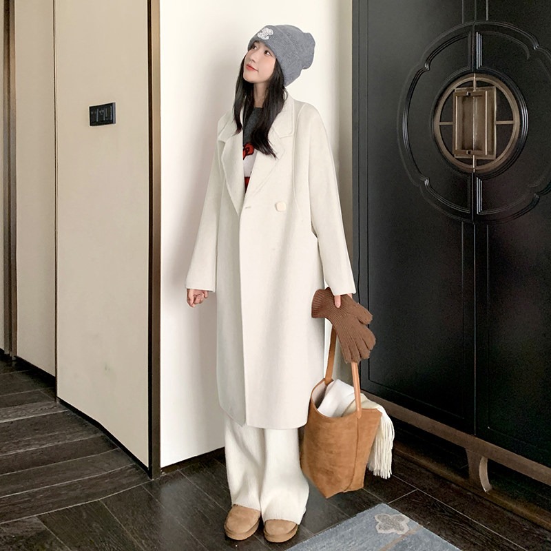 现货70毛双面羊绒大衣外套女P245K368,女装毛呢外套,2C269