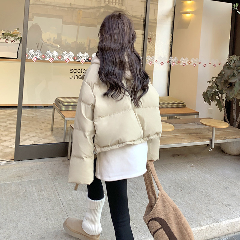 冬季韩系撞色连帽假两件小个子面包服羽绒服皮外套女6117P255K378,女装羽绒服,2C166