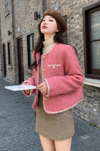 新款大货已出-短款羽绒服小香风外套A10-p235-k339图片