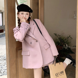 【春款现货】新品粉紫色复古西装套装088-7738P185K258，女装套装/套裙，2C088