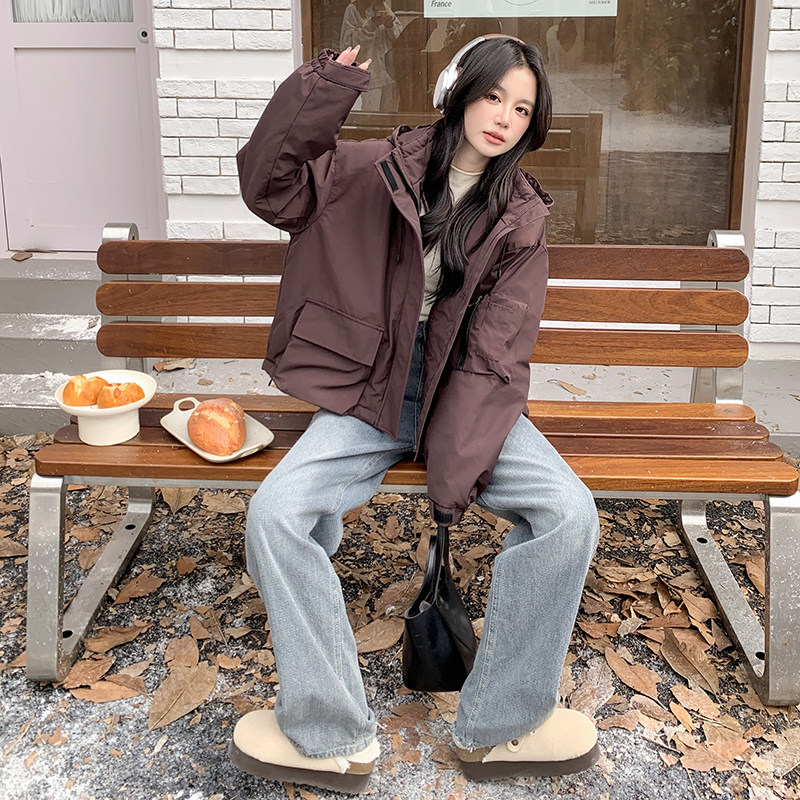 现货新款加棉休闲派克服2C098-8623P175K258,女装派克服,2C098