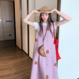【秋季现货】立体刺绣背心裙S613P115K178，女装连衣裙，2C321