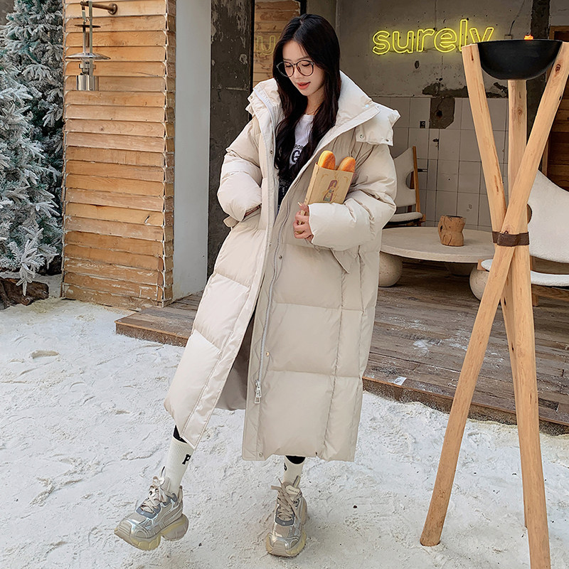 【新品】现货 斜口袋连帽羽绒服90绒8670款P355控518图片