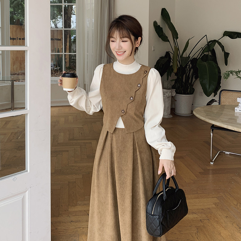 现货春装新款打底裙假两拼接连衣裙1363P120控188,女装连衣裙,2C013