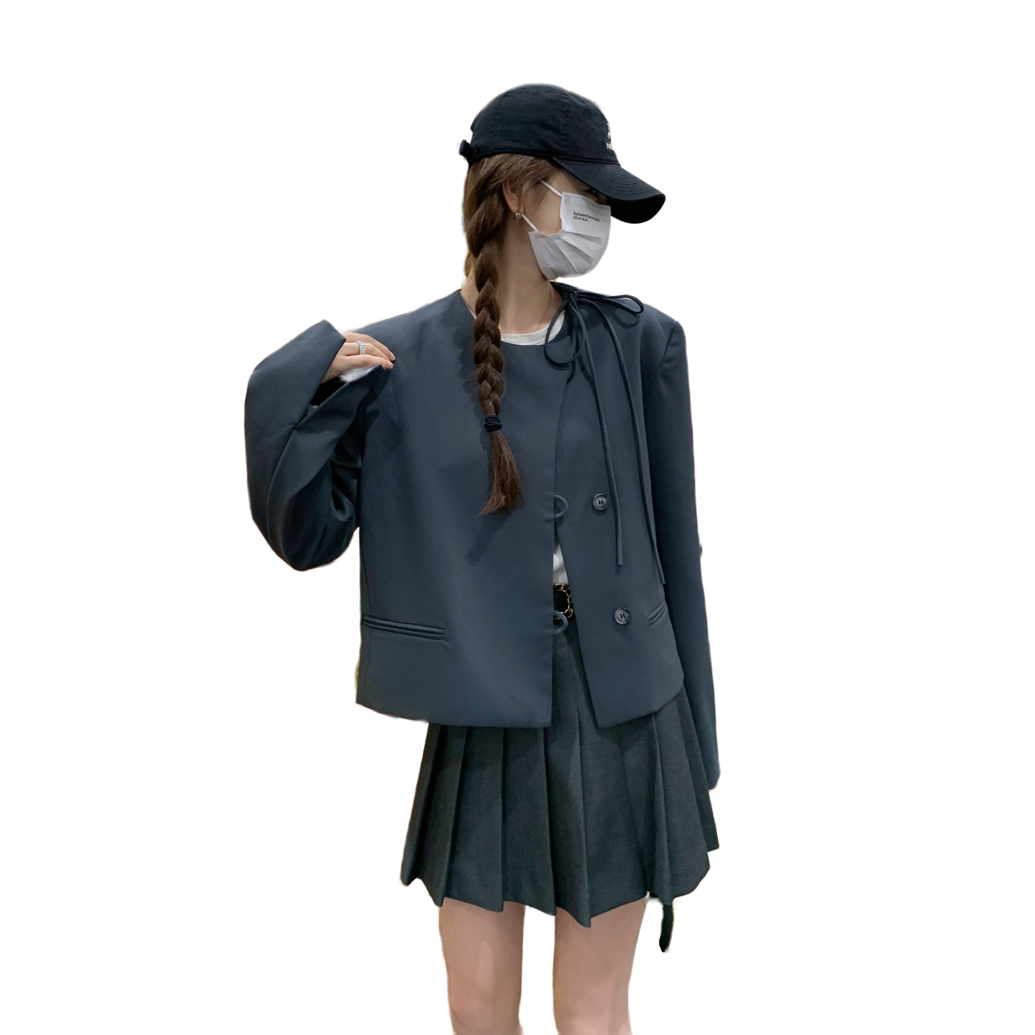 新中式设计感风短外套2C0106332P125K178,女装西装,2C010