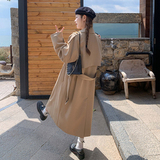 卡其色设计感风衣外套女2025年秋季新款今年流行气质长款纯色大衣，女装风衣，2C012